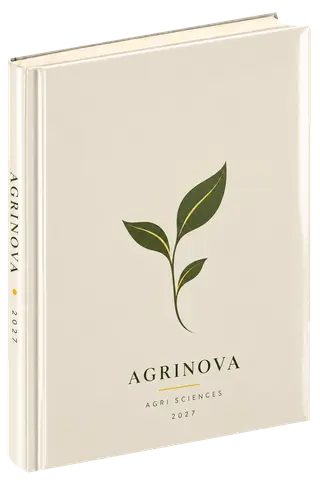 Quiet signature diary cover concept for agri & seeds, sample brand Agrinova