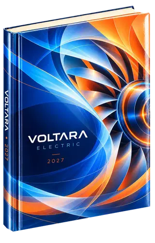 Chromatic flow diary cover concept for manufacturing, sample brand Voltara